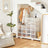 Shoe Storage Organisers - Plastic - Transparent and White - Stackable and Foldable