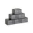 Shoe Organisers - Plastic - Grey - Stackable with Clear Door