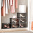 Shoe Organisers - Plastic - Grey - Stackable with Clear Door