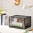 Shoe Organisers - Plastic - Grey - Stackable with Clear Door