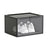 Shoe Organisers - Plastic - Grey - Stackable with Clear Door