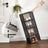 Stackable Shoe Storage Boxes - Set of 6 with Clear Doors - Plastic - Ink Black