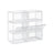 Shoe Box - Plastic - Clear - Stackable and Easy to Assemble (Set of 6)
