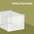 Set of 8 Sneaker Storage Boxes - Plastic - White and Transparent - Foldable and Stackable