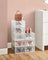 Foldable Shoe Storage Organisers - Plastic - Transparent and White - Pack of 8