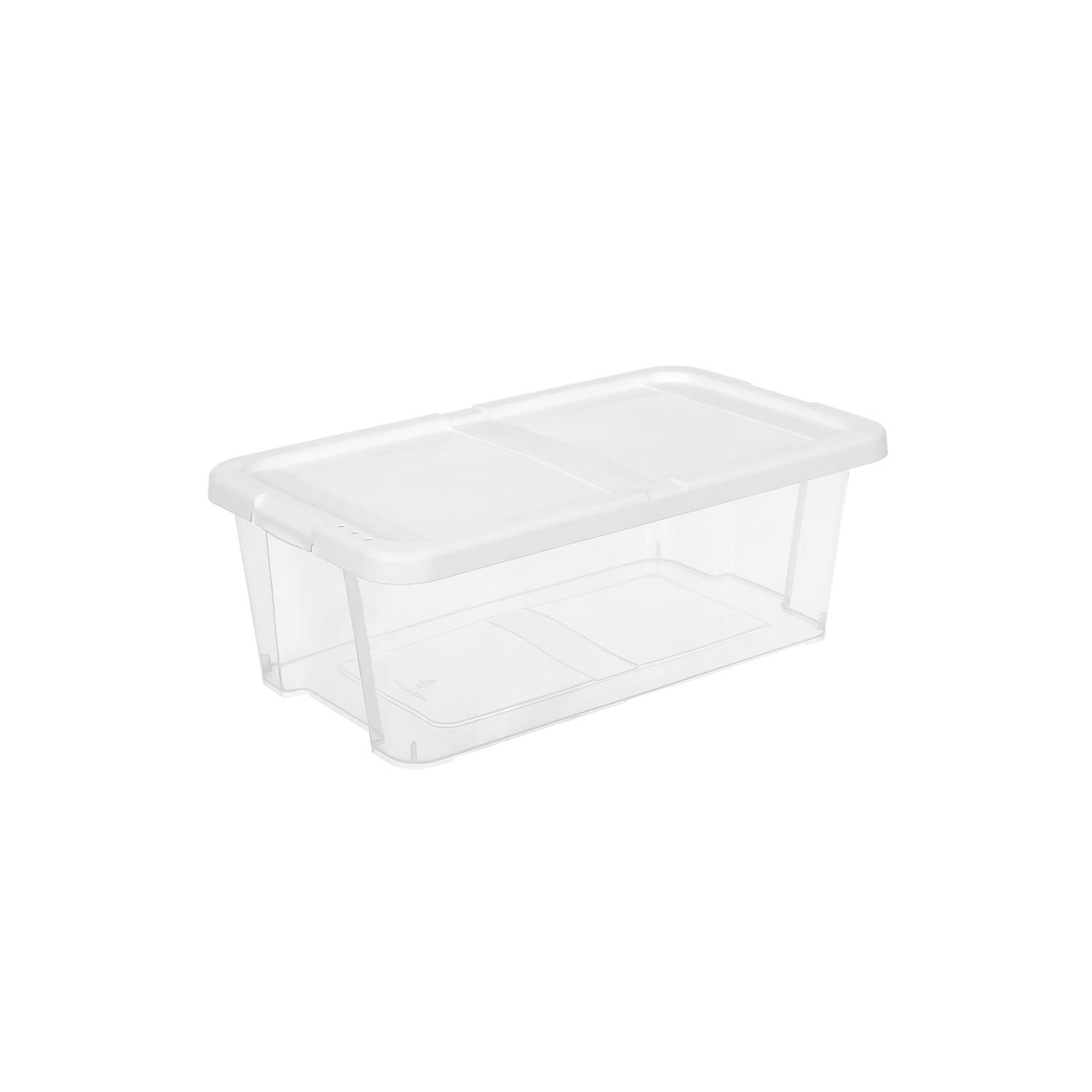 Storage Boxes - Clear Plastic - Transparent - Stackable Shoe Organiser Set of 8