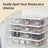 Set of 8 Shoe Storage Boxes - Clear Plastic - Stackable Design
