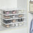 Storage Boxes - Clear Plastic - Transparent - Stackable Shoe Organiser Set of 8