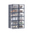 12-Pack Stackable Shoe Boxes - Plastic - Transparent - Versatile Storage for Sizes Up to UK 7.5