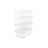 Storage Boxes - Plastic - Clear - Stackable Set of 12 with Lids