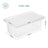 Storage Boxes - Plastic - Clear - Stackable Set of 12 with Lids