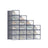 Shoe Storage Organizers - Plastic - Transparent and White - Stackable and Foldable