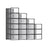 Shoe Storage Organizers - Plastic - Transparent and White - Stackable and Foldable