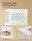 Shoe Storage Organiser - Pack of 6 - Transparent - Stackable and Foldable