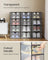 Shoe Storage Organizers - Set of 12, Easy Assembly - Plastic - Transparent - Space-Saving Solution for Any Room