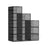 Shoe Storage Organisers - Plastic - White - Stackable with Clear Doors