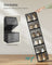 Shoe Storage Organisers - Plastic - White - Stackable with Clear Doors