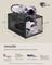 Shoe Storage Organisers - Plastic - White - Stackable with Clear Doors