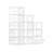 Shoe Storage Organisers - Plastic - White - Stackable with Clear Doors