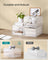 Shoe Storage Organisers - Plastic - White - Stackable with Clear Doors