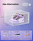 Stackable Shoe Boxes - With Doors, Set of 6 - Plastic - Transparent White - Easy Access with Convenient Doors