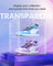 Stackable Shoe Boxes - With Doors, Set of 6 - Plastic - Transparent White - Easy Access with Convenient Doors