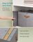 Shoe Organiser Box - Plastic - Dove Grey - Customisable with Adjustable Dividers