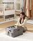 Shoe Organiser Boxes - Plastic - Dove Grey - Customisable with Adjustable Dividers
