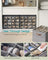 Shoe Organiser Boxes - Plastic - Dove Grey - Customisable with Adjustable Dividers