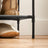 4-Tier Shoe Rack - Metal Frame - Black - Bedroom