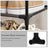 4-Tier Shoe Rack - Metal Frame - Black - Bedroom