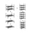 4-Tier Shoe Rack - Metal Frame - Black - Bedroom