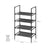 4-Tier Shoe Rack - Metal Frame - Black - Bedroom