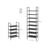Set of 2 Shoe Storage Racks - 4 Tiers - Metal Frame with Non-Woven Fabric - Black