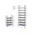 Set of 2 Shoe Storage Racks - 4-Tier Design - Metal Frame - Grey
