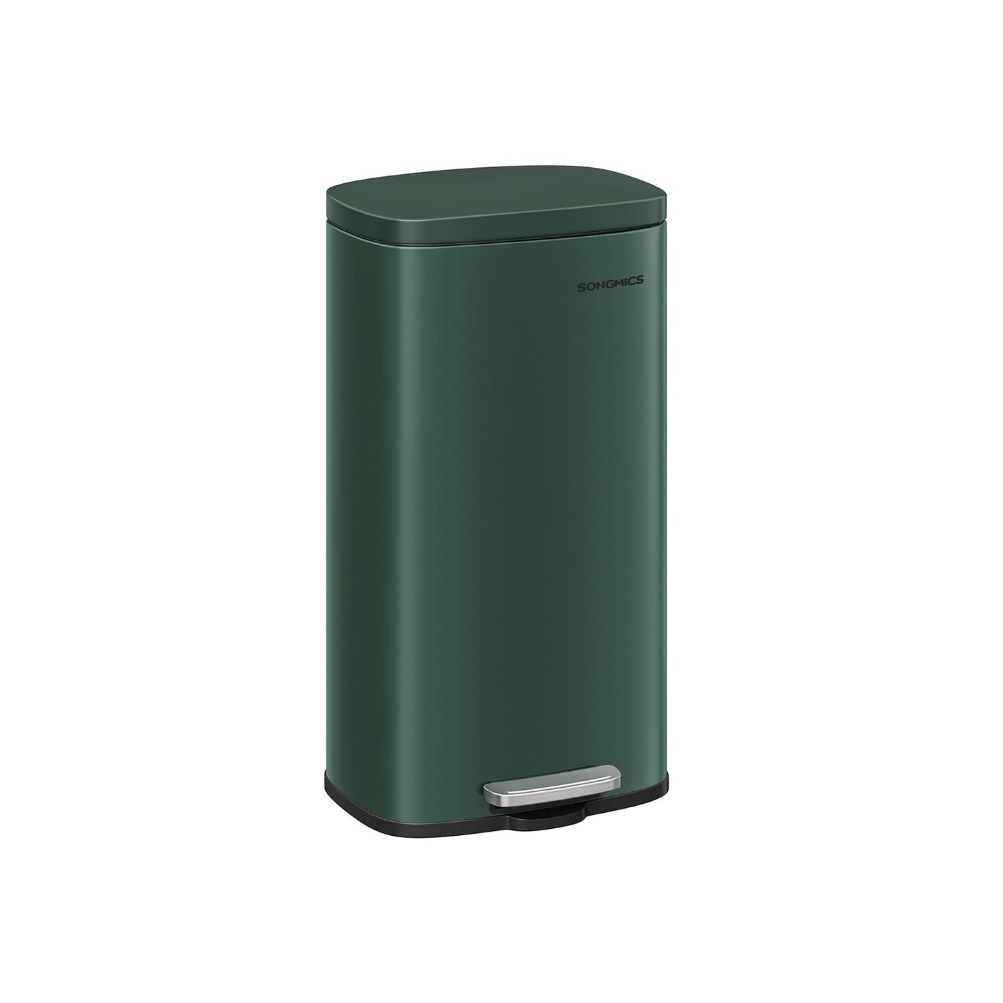 Trash Bin - 30L Soft-Close Lid - Stainless Steel - Retro Green - Odour Control for a Fresh Kitchen