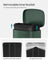 Trash Bin - 30L Soft-Close Lid - Stainless Steel - Retro Green - Odour Control for a Fresh Kitchen