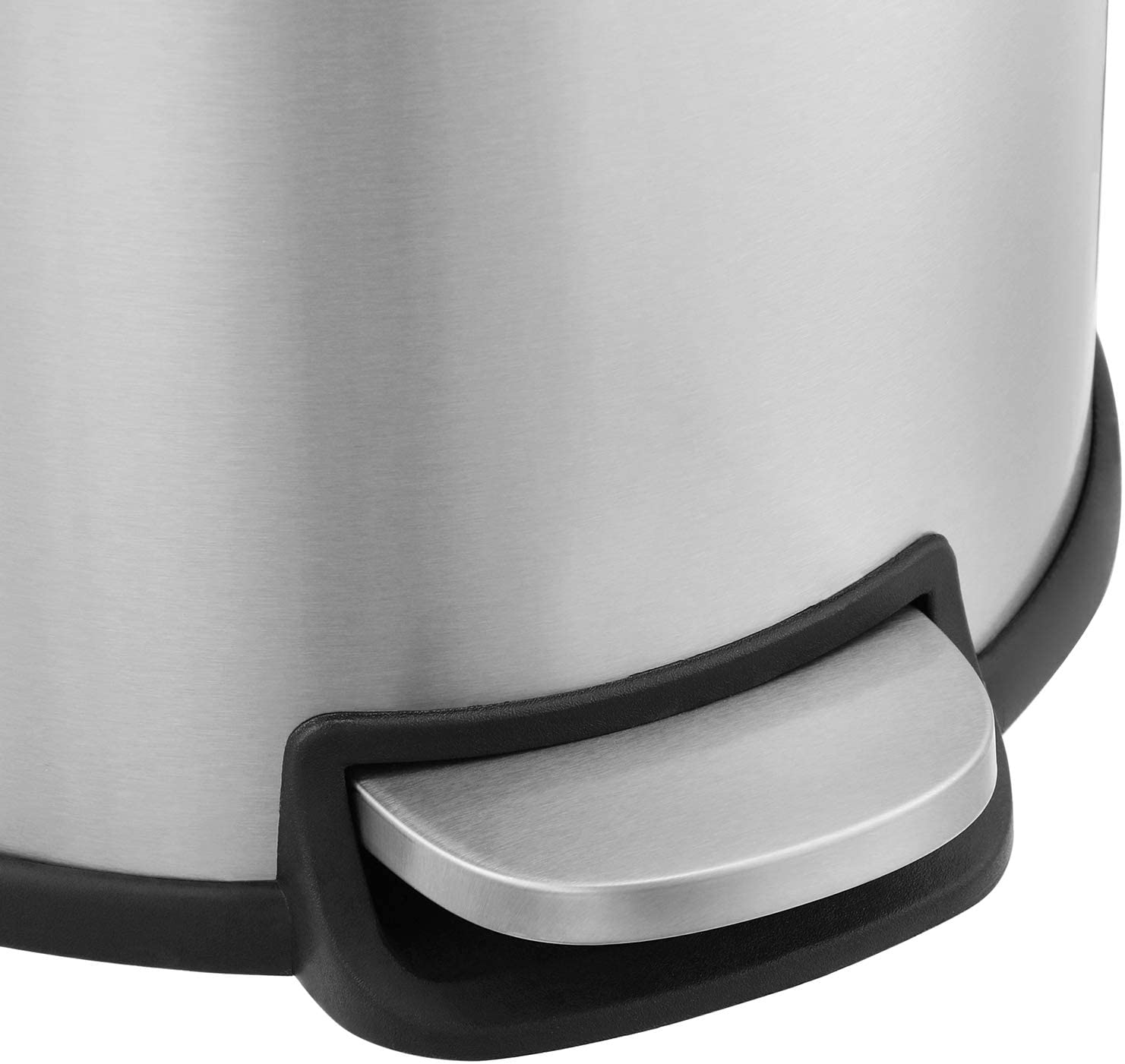 Step Trash Can - Stainless Steel - Silver - 30L Capacity