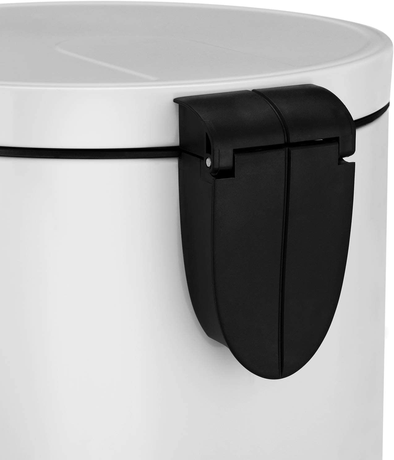 Pedal Trash Can - Metal - White - 30L Capacity