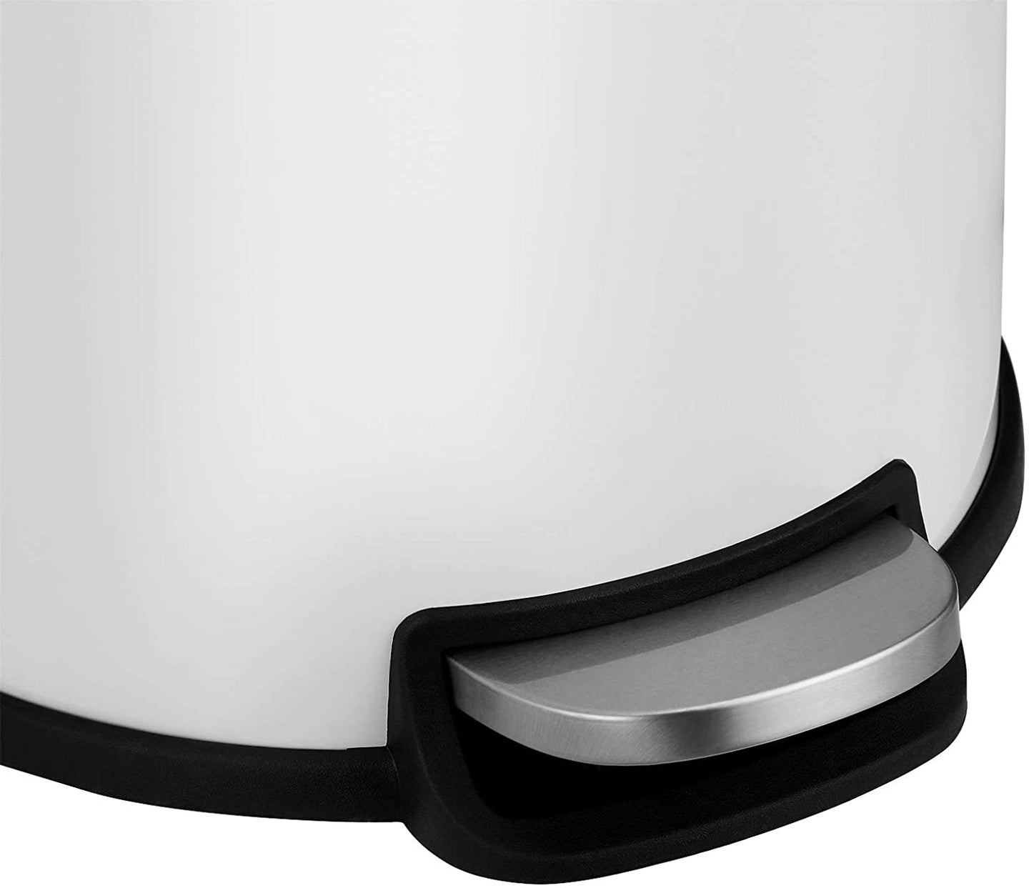 Pedal Trash Can - Metal - White - 30L Capacity