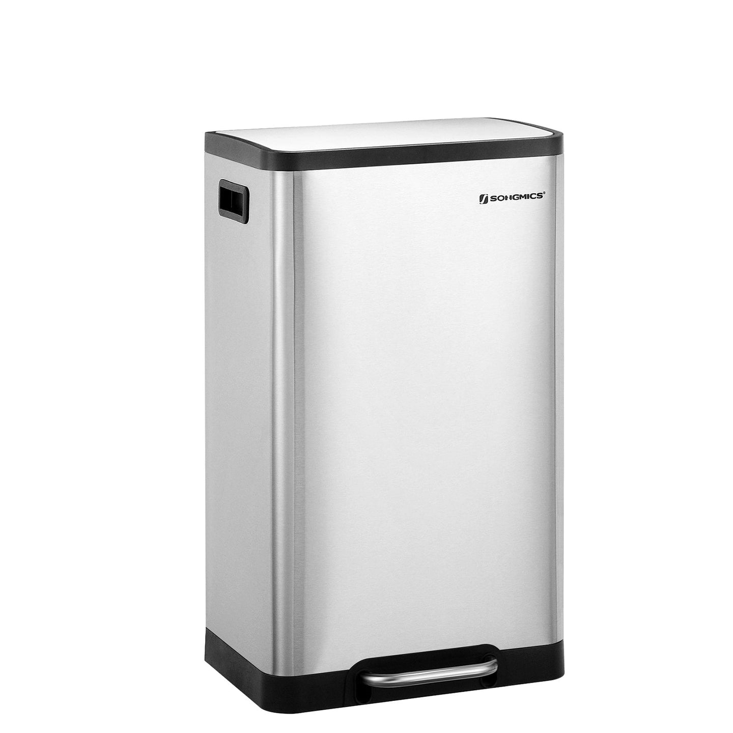 Pedal Trash Can - Stainless Steel - Silver - 45L Capacity