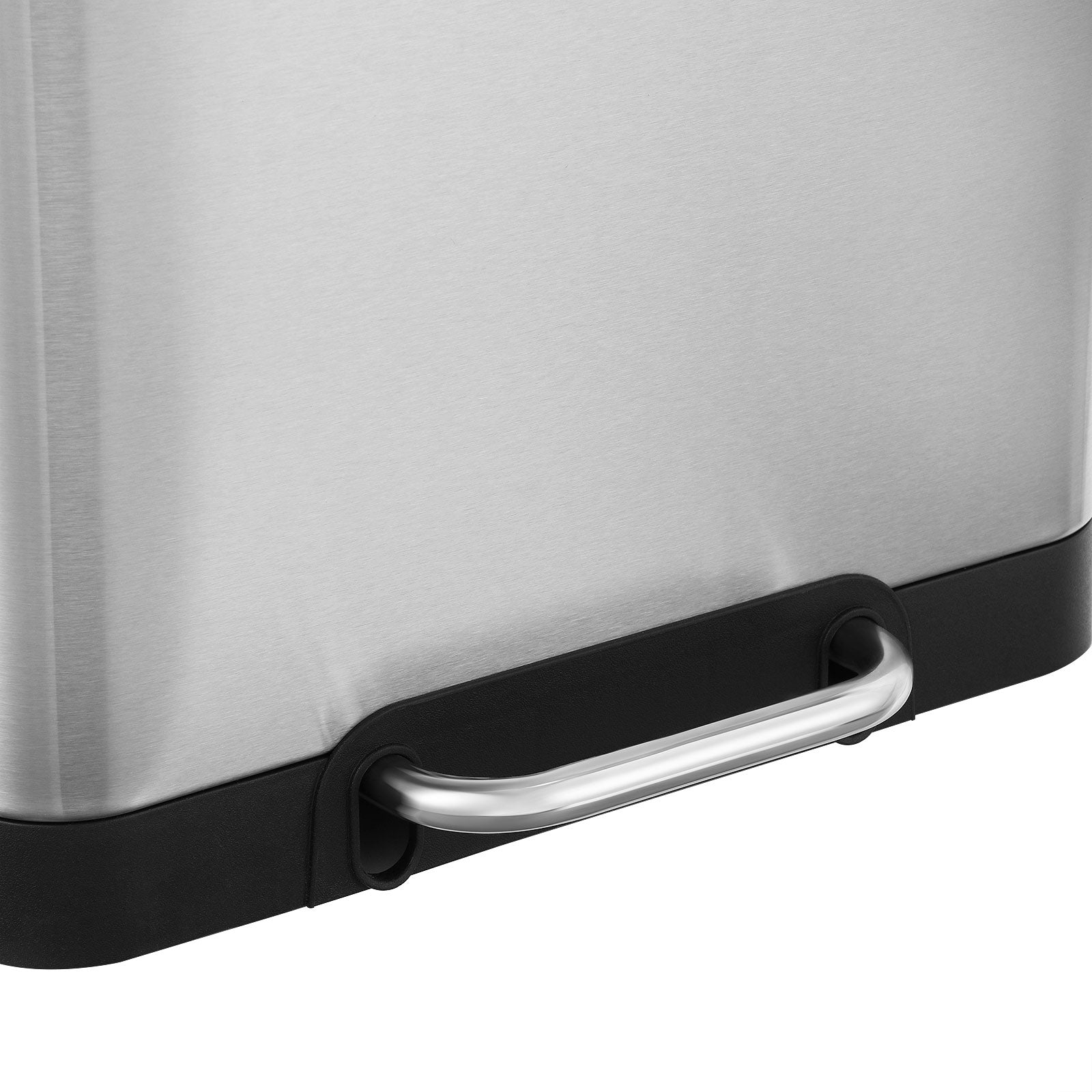 Pedal Trash Can - Stainless Steel - Silver - 45L Capacity