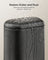 Small Pedal Bin - Steel - Silver - 10L Capacity with Removable Inner Bucket and Slow Close Lid