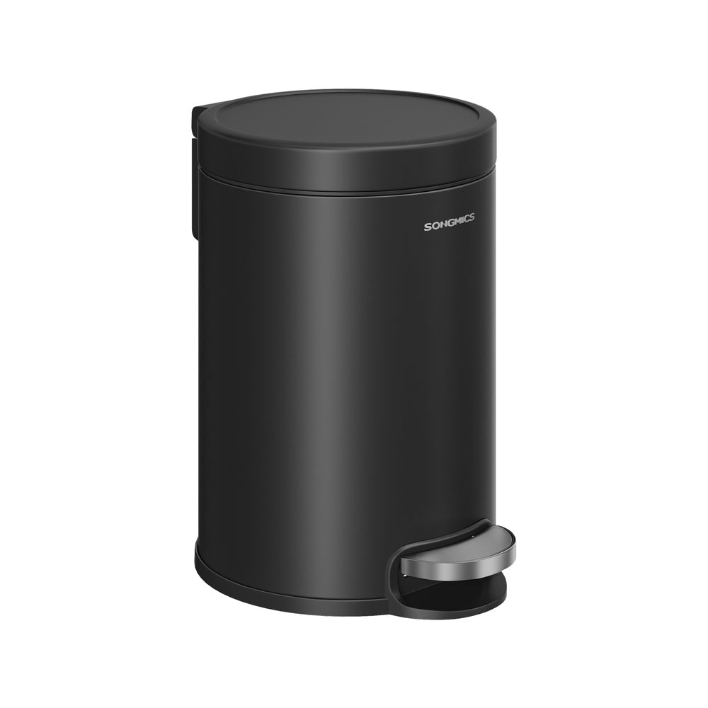 Bathroom Pedal Bin - 3L - Steel - Soft-Close Lid