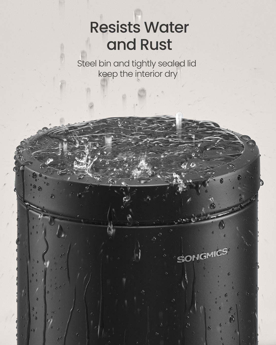 Bathroom Pedal Bin - 3L - Steel - Soft-Close Lid