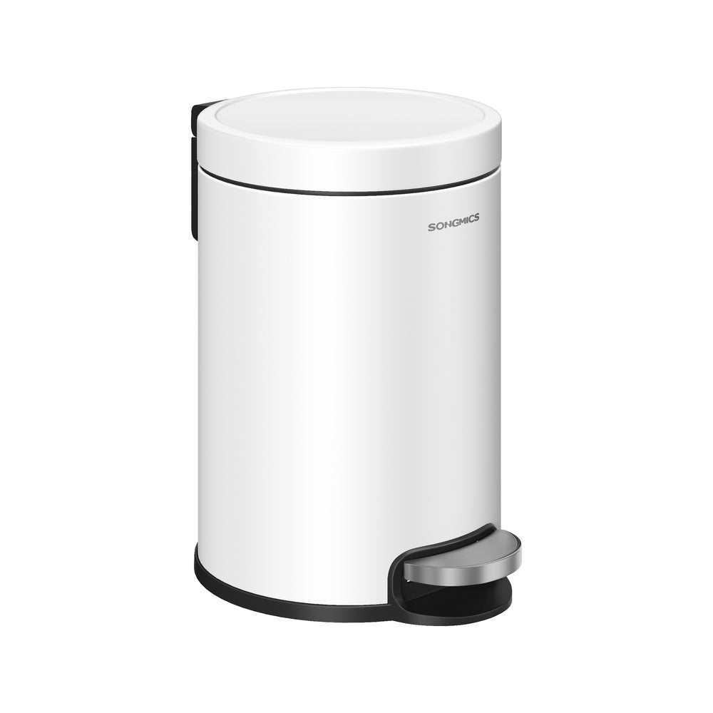 Bathroom Pedal Bin - 3L - Steel - Soft Close Lid