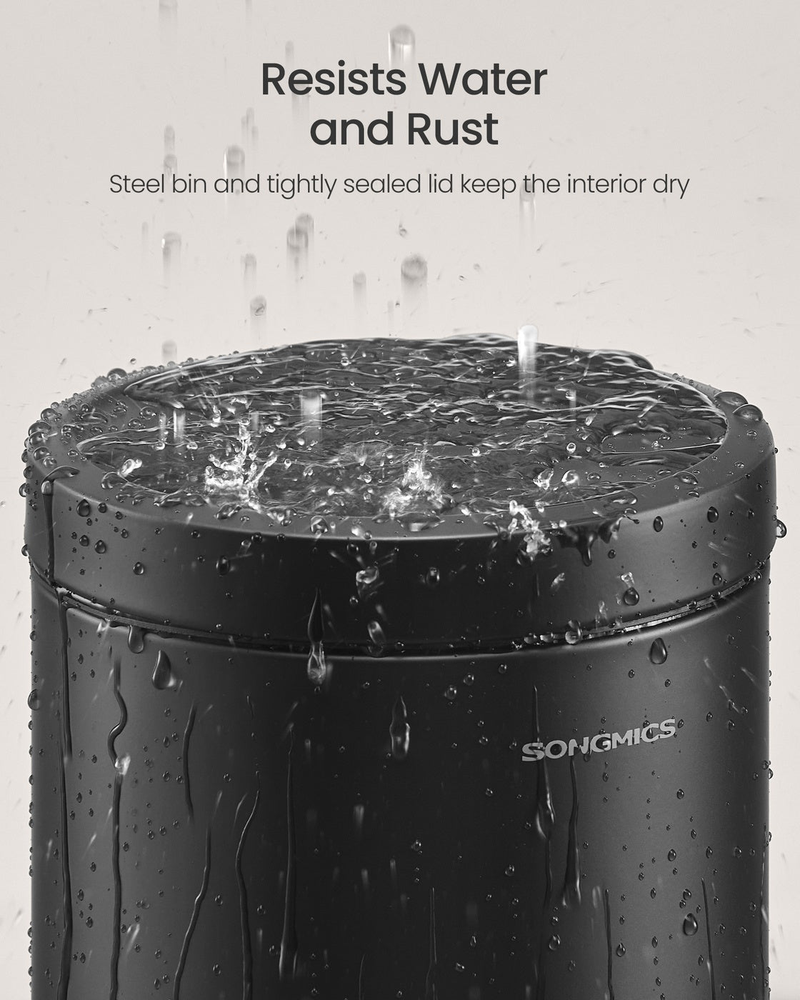 Bathroom Pedal Bin - 6L - Steel - Soft-Close Lid