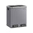 Double Kitchen Bin - Stainless Steel - Silver - Includes 15 Liners for Recycling and Waste