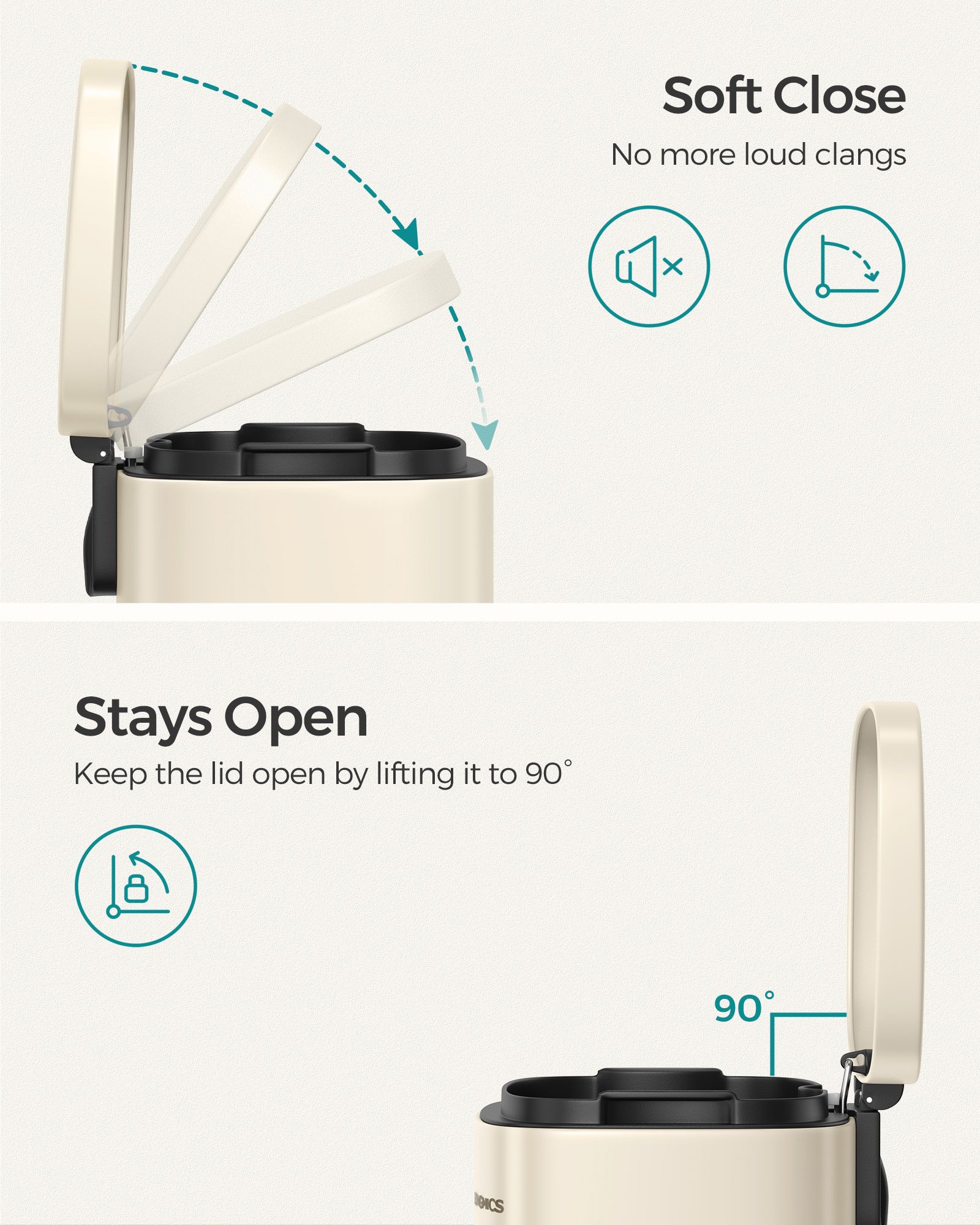 30L Stainless Steel Pedal Kitchen Bin - Soft Close