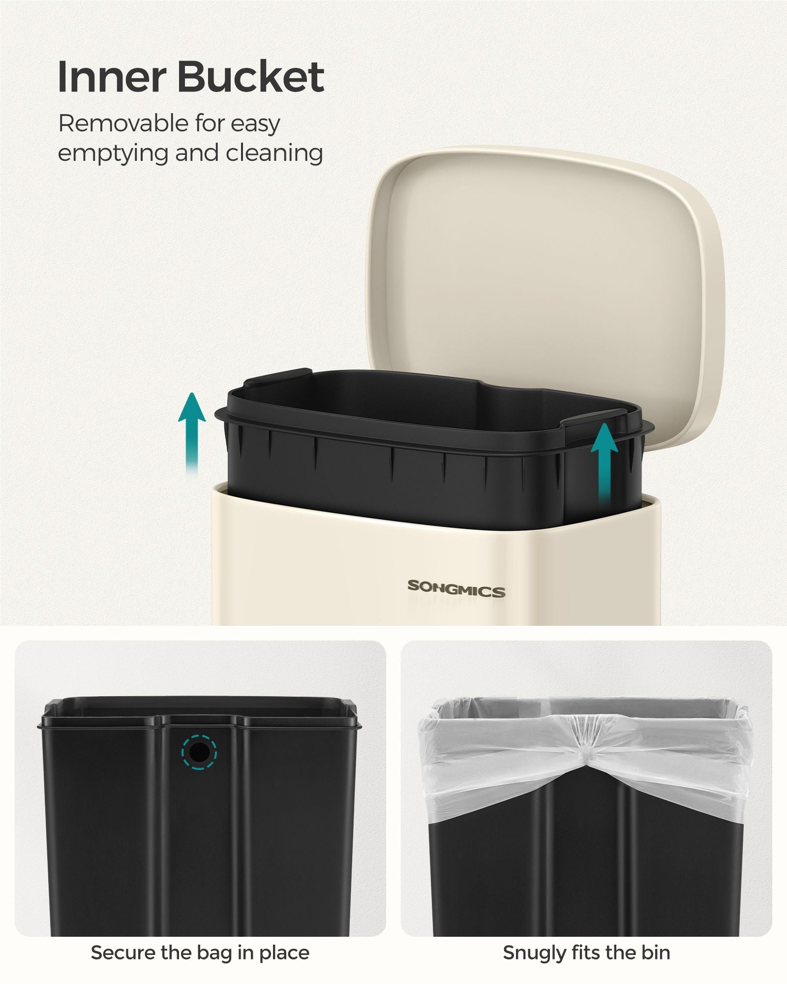 30L Stainless Steel Pedal Kitchen Bin - Soft Close